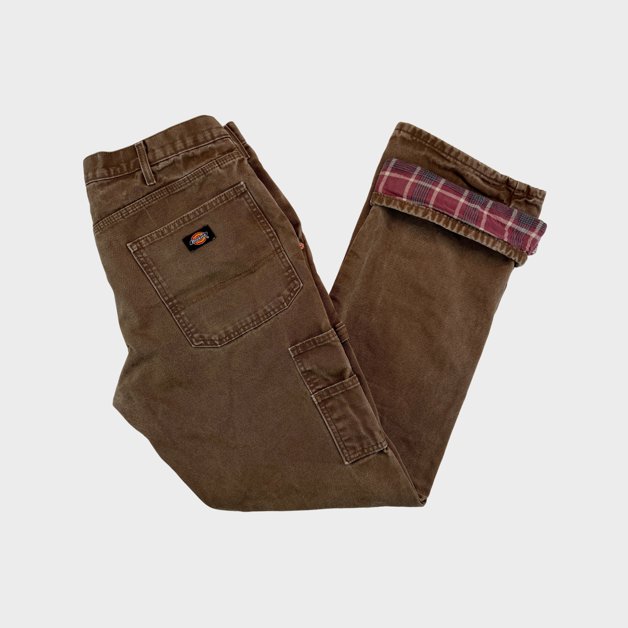 Dickies flannel lined carpenter jeans hot sale