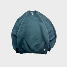 Load image into Gallery viewer, Vintage 90s Russell Athletic Blank Dark Green Cozy Crewneck Sweatshirt
