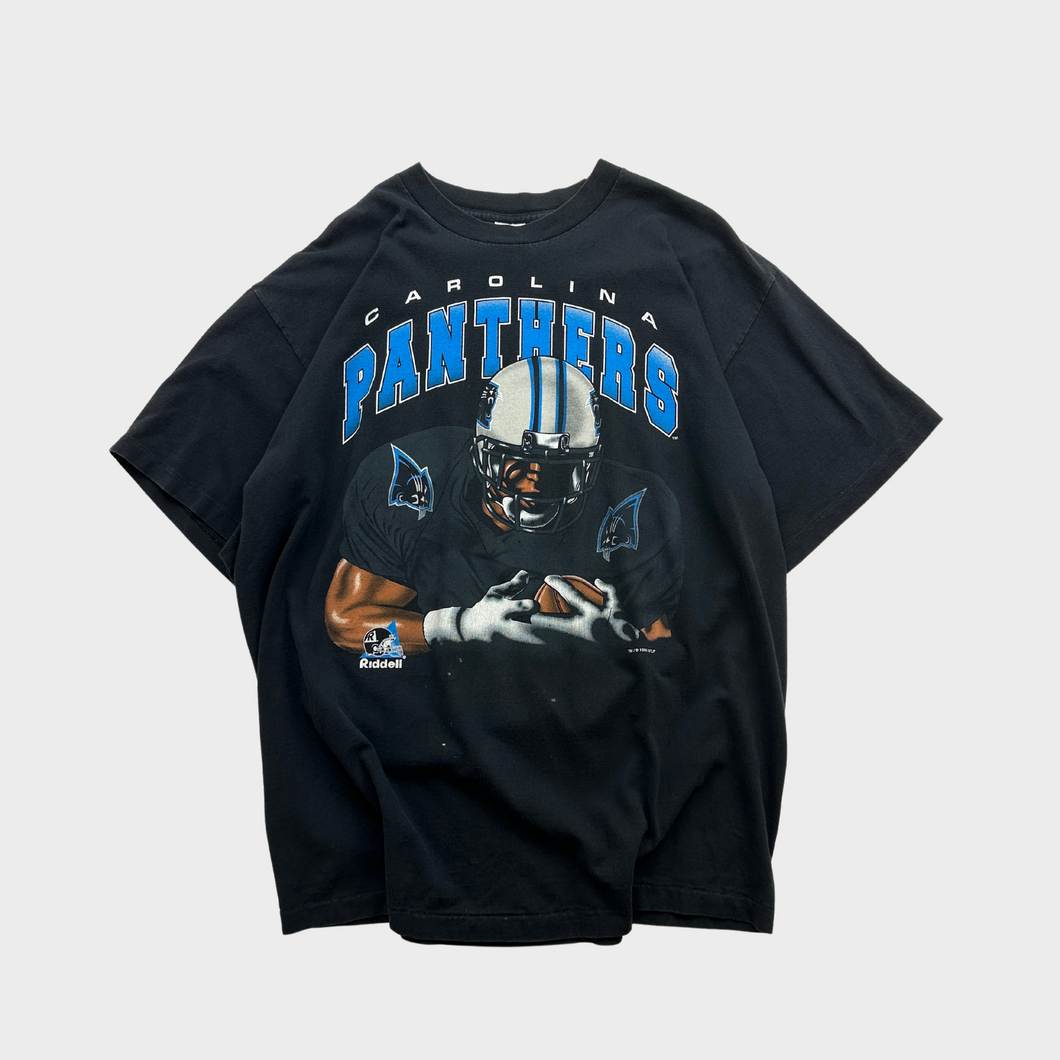 Vintage 90s Carolina Panthers NFL Riddell Graphic T-Shirt