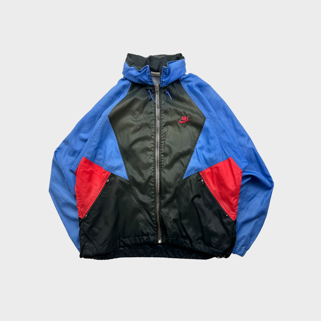 Vintage 90s Nike Color Block Embroidered Light Windbreaker Jacket