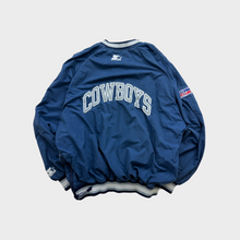 Load image into Gallery viewer, Vintage 90s Dallas Cowboys Starter Embroidered Pullover Windbreaker Jacket
