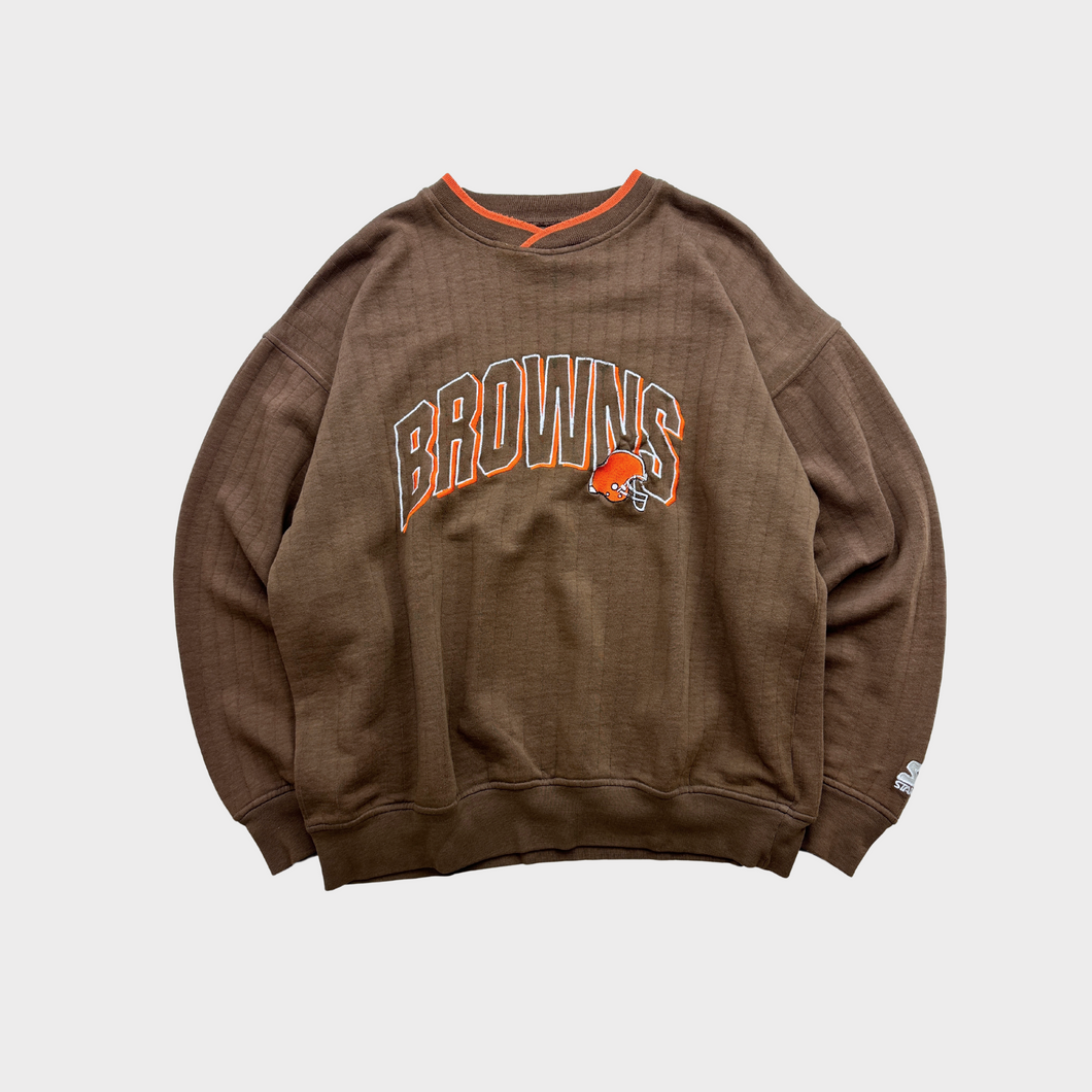 Vintage 90s Cleveland Browns Football NFL Starter Embroidered Crewneck Sweatshirt