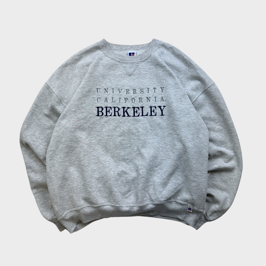 Vintage 90s University of California Berkeley Embroidered Russell Athletic Crewneck Sweatshirt