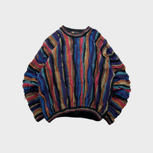 Load image into Gallery viewer, Vintage 90s Tundra 3D Coogi Style Grandpa Knit Sweater
