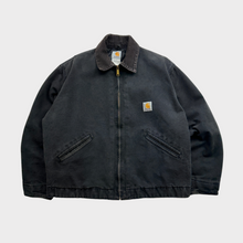 Load image into Gallery viewer, Vintage 90s Carhartt Faded Black Insulated Qulit-Lined Detroit Jacket
