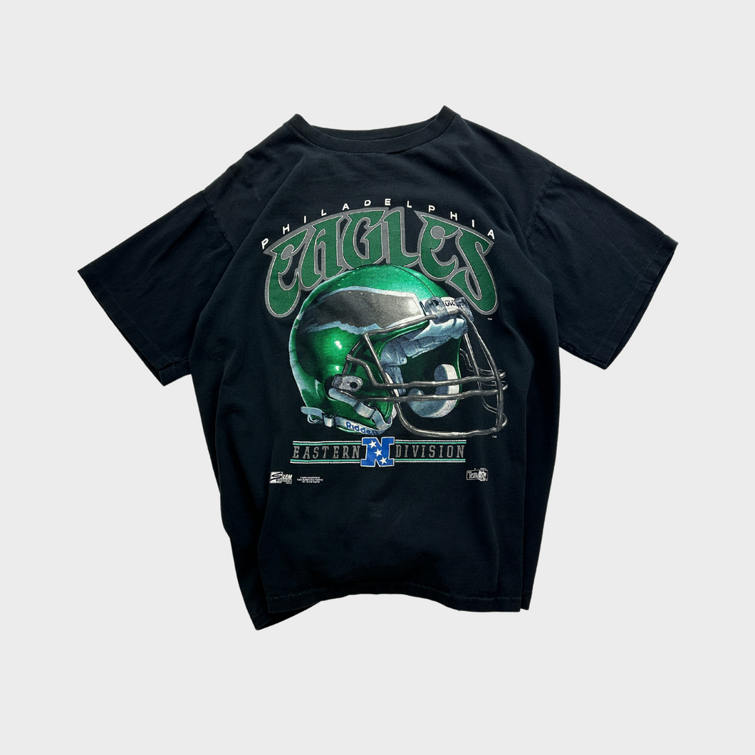 Vintage 90s Philadelphia Eagles NFL Eastern Division Riddell Salem Sports Graphic T-Shirt