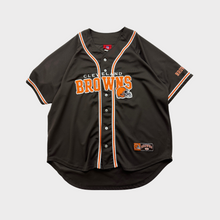Load image into Gallery viewer, Vintage Cleveland Browns NFL Embroidered Baseball Jersey
