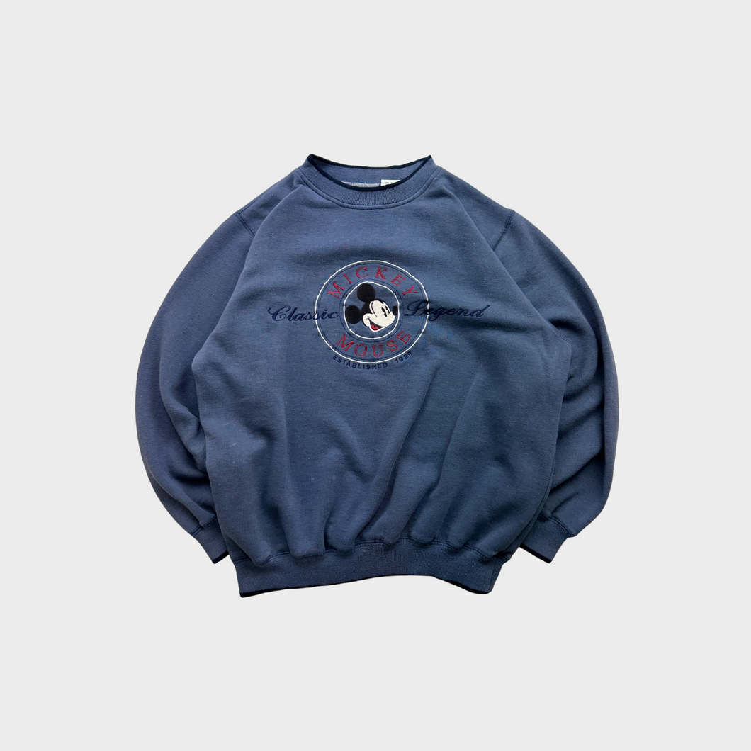 Vintage 90s Mickey Mouse Disney Embroidered Crewneck Sweatshirt