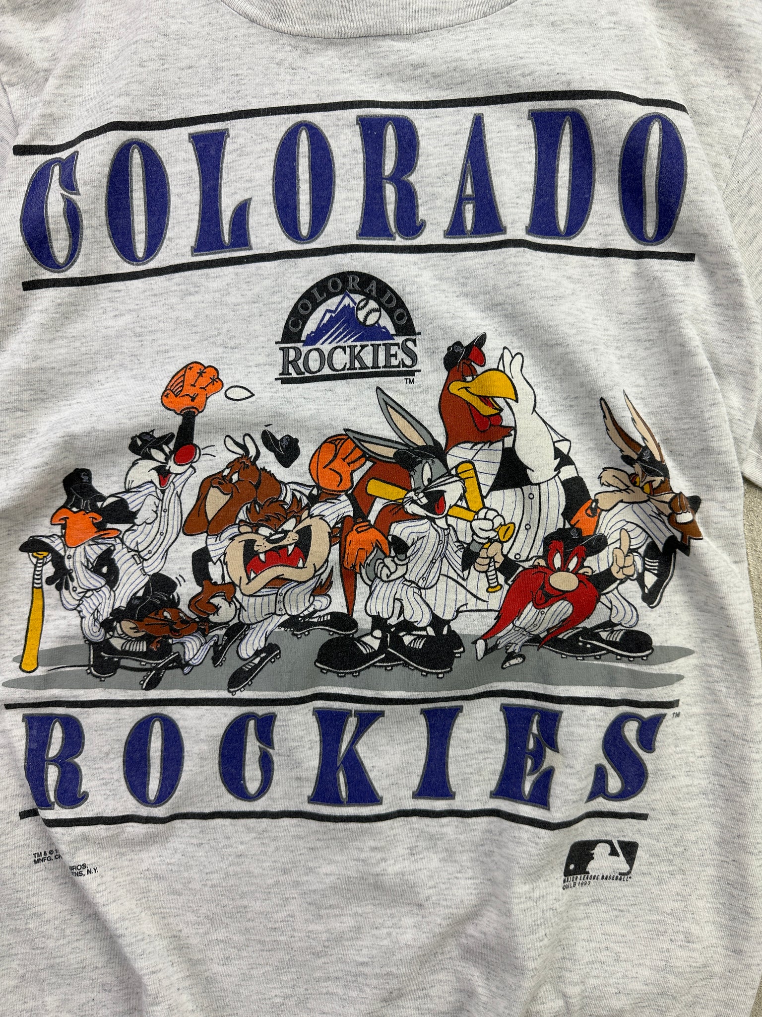 Vintage Looney Toons Colorado Rockies Shirt, MLB Baseball Shirt, Graphic  Shirt