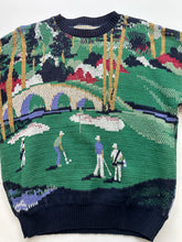 Load image into Gallery viewer, Vintage 90s Golf All-Over Knit Crossings 100% Cotton Sweater
