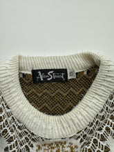 Load image into Gallery viewer, Vintage 90s Alan Stuart 3D Textured Sun and Astrological Pattern  Knit Sweater
