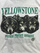 Load image into Gallery viewer, Vintage 90s Yellowstone National Park Conservation Wildlife Wolf Graphic T-Shirt
