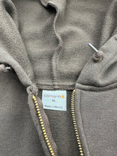 Load image into Gallery viewer, Vintage Carhartt Mocha Brown Heaveyweight  Zip-Up Hoodie Sweatshirt
