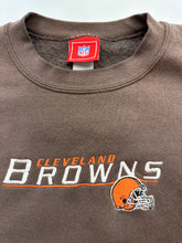 Load image into Gallery viewer, Vintage Cleveland Browns NFL Mocha Brown Embroidered Crewneck Sweatshirt
