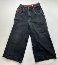 Load image into Gallery viewer, Vintage 90s Jnco Wide Load Faded Black &amp; Glow In the Dark Pocket Jeans
