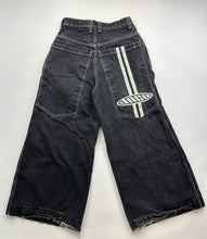 Load image into Gallery viewer, Vintage 90s Jnco Wide Load Faded Black &amp; Glow In the Dark Pocket Jeans
