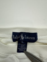 Load image into Gallery viewer, Vintage 90s Ralph Lauren Cream White Embroidered Crewneck Sweatshirt
