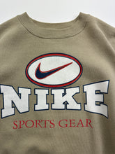 Load image into Gallery viewer, Vintage 90s Nike Bootleg Spellout Graphic Beige Crewneck Sweatshirt
