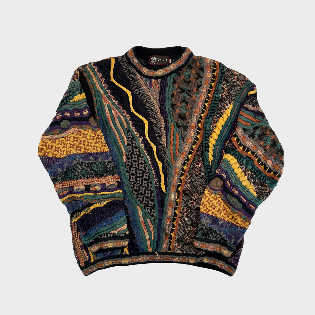 90s Tundra 3D Knit Sweater (L)