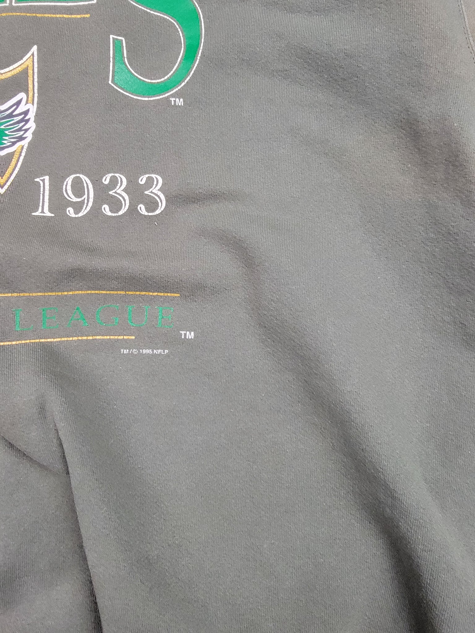 90's Philadelphia Eagles Lee Grey NFL Crewneck Sweatshirt Size