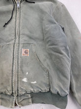 Load image into Gallery viewer, 90s Distressed Carhartt Dark Olive Duck Jacket
