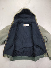 Load image into Gallery viewer, 90s Distressed Carhartt Dark Olive Duck Jacket
