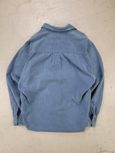 Load image into Gallery viewer, 90s Eddie Bauer Slate Blue Button Up Pocket Shirt
