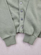 Load image into Gallery viewer, 90s Sage Green Acrylic Knit Cardigan
