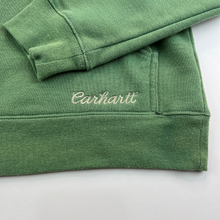 Load image into Gallery viewer, Embroidered Green Carhartt Quarter-Zip Hoodie
