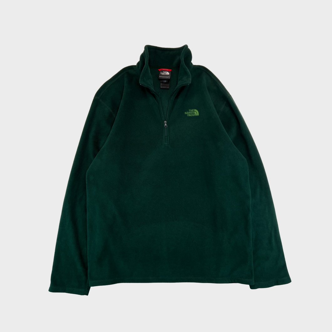 The North Face Forest Green Q-Zip Fleece Sweater (M)