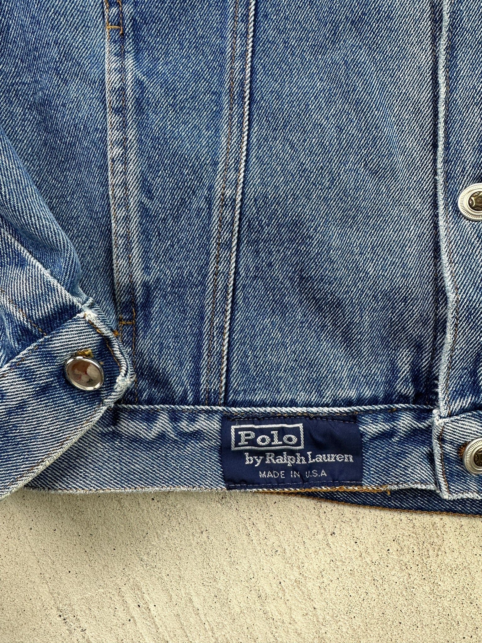 90s Polo Ralph Lauren Denim Trucker Jean Jacket – cedarvintageshop