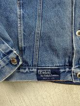 Load image into Gallery viewer, 90s Polo Ralph Lauren Denim Trucker Jean Jacket
