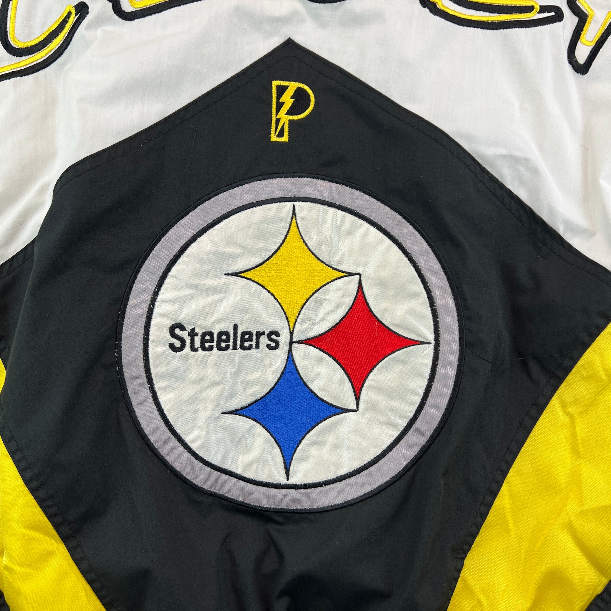 Vintage Pittsburgh Steelers Pro Player Puffer Jacket Mens Size XL (B377)