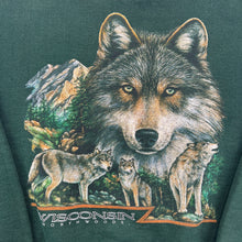 Load image into Gallery viewer, Vintage 90s Wisconsin Wolf Wildlife Crewneck
