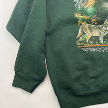 Load image into Gallery viewer, Vintage 90s Wisconsin Wolf Wildlife Crewneck
