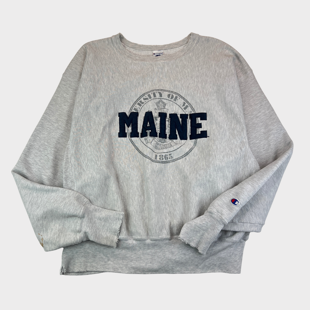 Vintage 90s Champion Reverse Weave University of Maine Crewneck