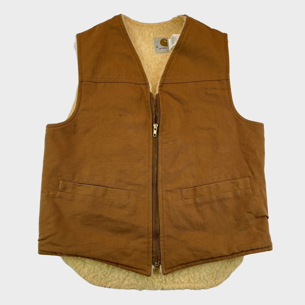 Vintage 80s Carhartt Sherpa-Lined Vest