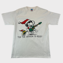 Load image into Gallery viewer, Classic Snoopy &quot;Tis The Season To Rock&quot; T-Shirt
