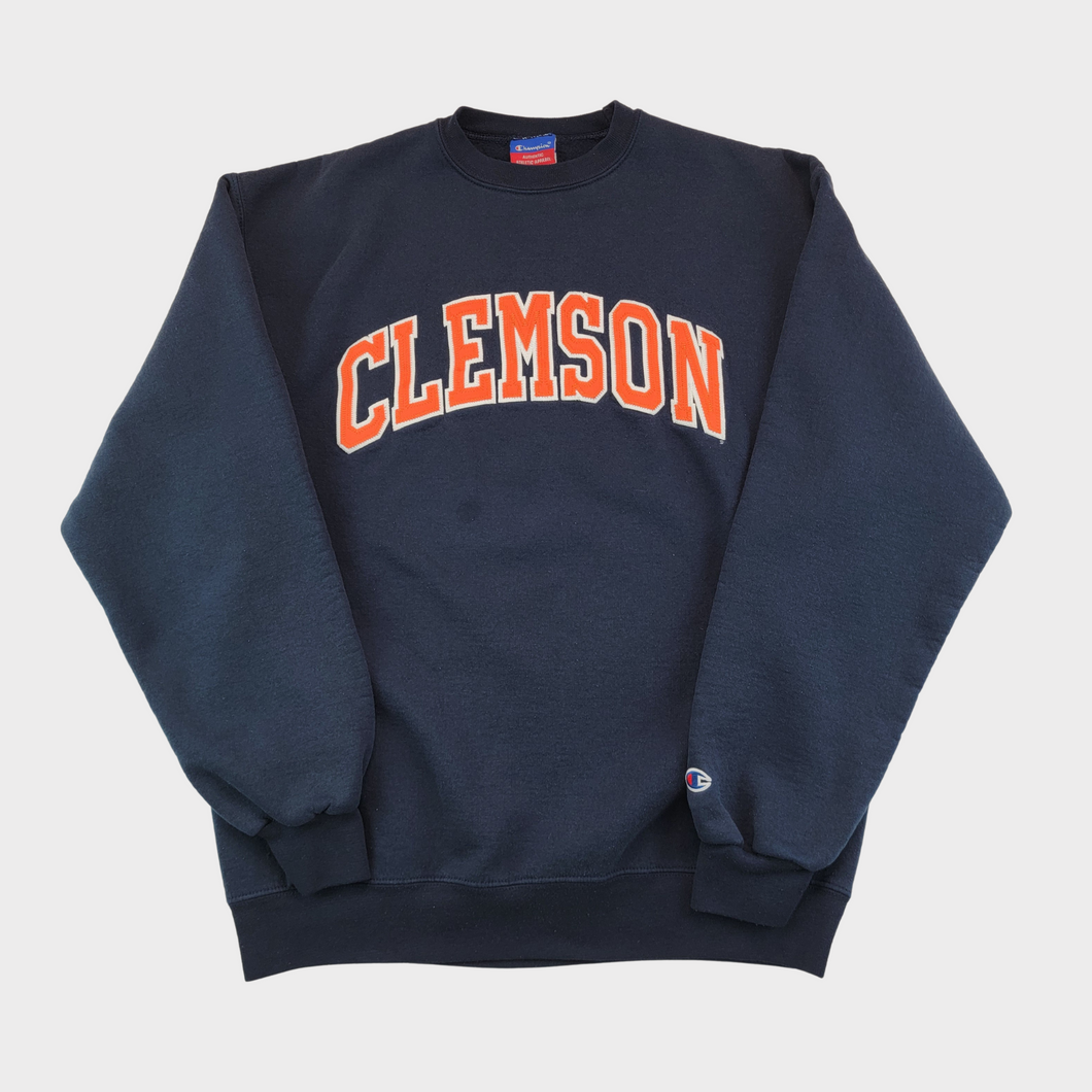 Classic Clemson University Embroidered Sweatshirt