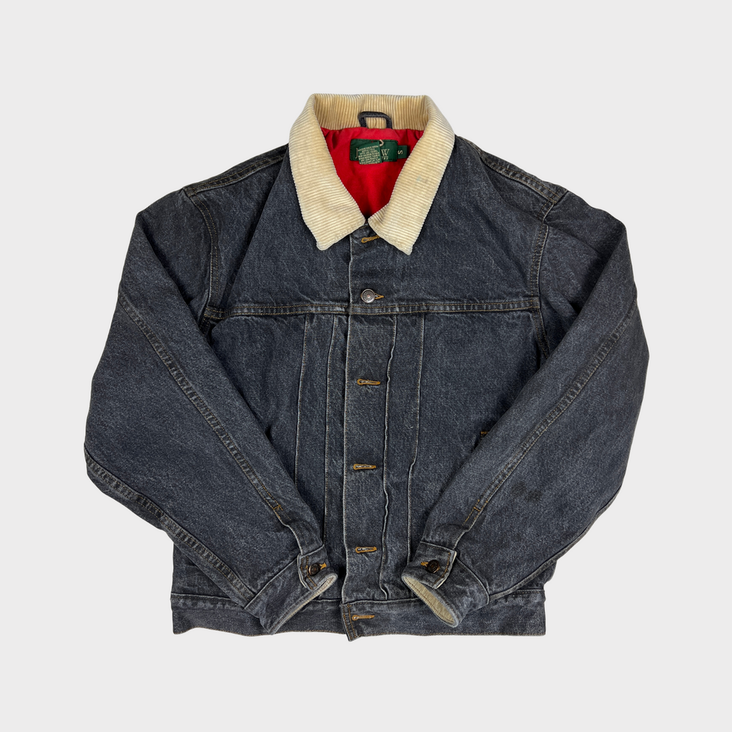 Vintage J. Crew Denim Trucker Style Lined Jacket (S)