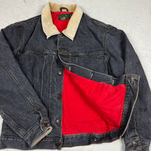 Load image into Gallery viewer, Vintage J. Crew Denim Trucker Style Lined Jacket (S)
