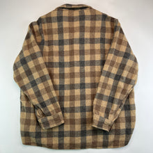 Load image into Gallery viewer, 80s Woolrich Brown Beige Wool-Blend Plaid Shirt (XL)
