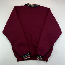 Load image into Gallery viewer, 90s Bordeaux Blank Ribbed Heavyweight Crewneck (M)
